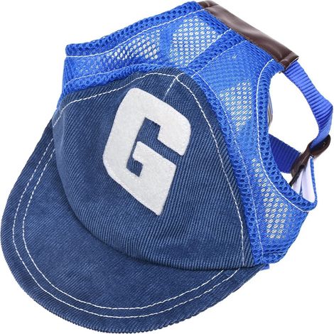 1 Casquette pour chien, protection UV, boucle ajustable, ouverture oreilles, extérieur S M L (1/5)