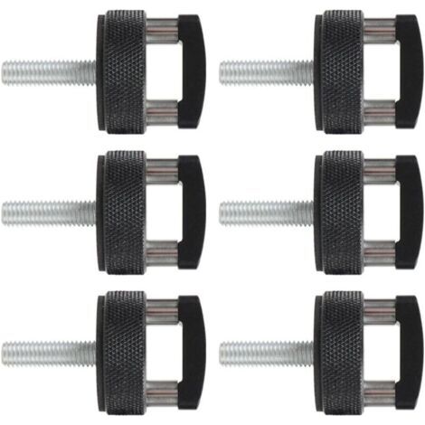 Construction en Aluminium Résistant À La Rouille Ensemble De Fixations Supérieures Rigides Vis Pouce Retrait Rapide Anneaux en D Adaptés Vis Pouce Rapides Et Faciles