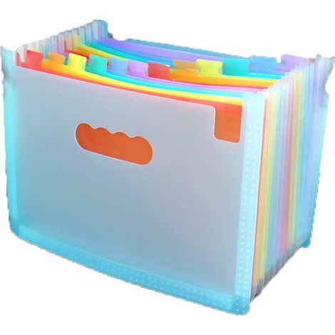 Dossier extensible avec étiquettes adhésives, organiseur de fichiers, dossier de classement extensible (1/5)