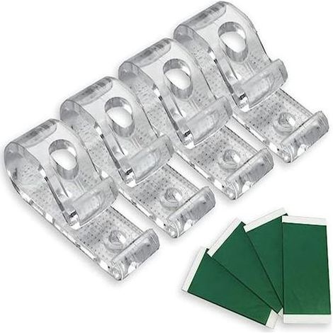 Accessoires de fixation pour stores enrouleurs sans perage, crochets de fixation pour cordons de stores vénitiens, accessoires pour rideaux (10 pièces) (1/5)