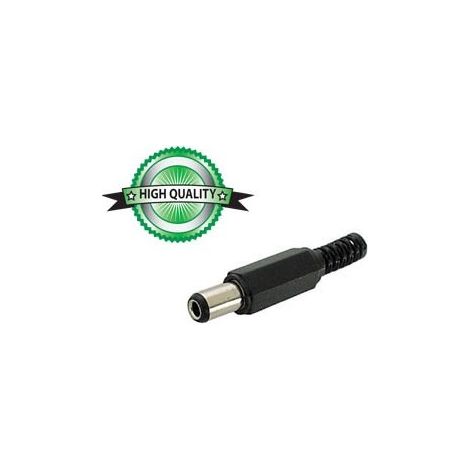 Velleman – Fiche d'alimentation mâle 2.1 x 5.5 x 9.5mm – CD003 – Connexion à souder – Lot de 10 pièces pour projets électriques - RI4823 (1/2)