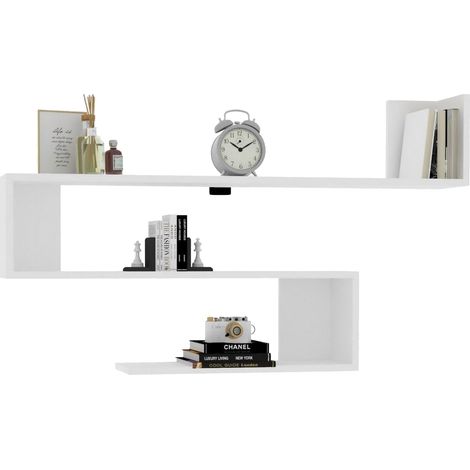 Mensola Deliceto, 3 Ripiani, 120x20x71h cm Bianco