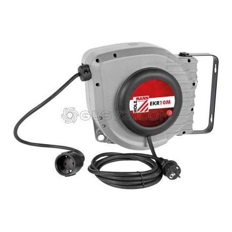 CARRETE DE CABLE ELECTRICO CON AUTOMATICA RETRACTIL 230V 10 M HOLZMANN EKR10M (1/5)