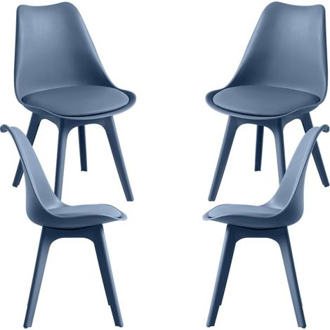 Packs Sillas Comedor - Pack 4 Sillas Synk Suprym - Azul Petróleo (1/5)