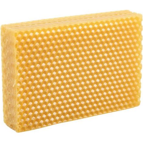 Fond de Nid D'Abeille - Cire d'Abeille Naturelle - Pour Ruches Apicoles - 30 Pièces (1/4)