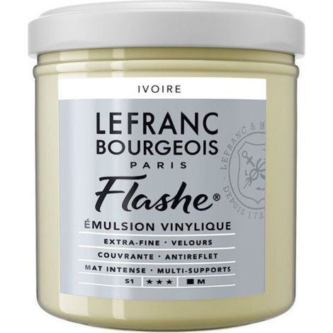 Peinture vinylique - Flashe - Ivoire - 019 - Lefranc Bourgeois - 125ml