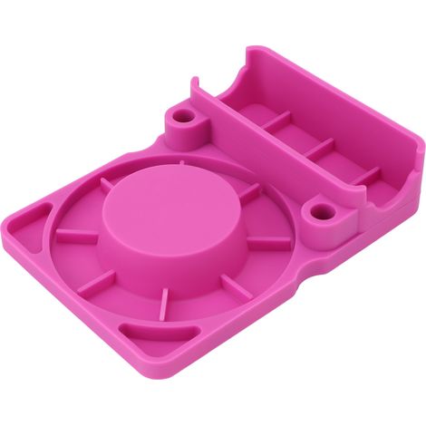 Égouttoir à tasses en silicone avec support couvercle et paille, rouge rose, 16x11.5cm (1/5)