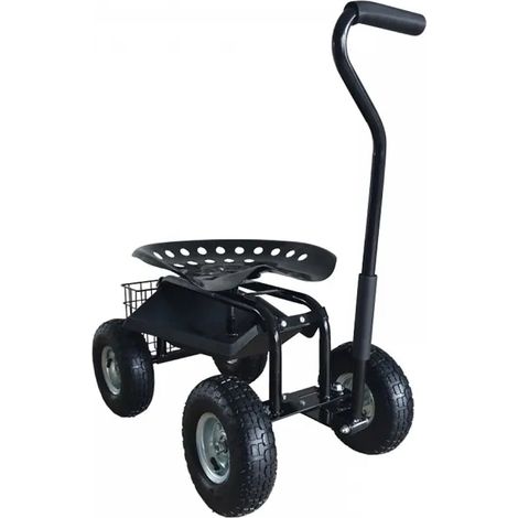 Mueble de jardín axi ag22 taburete rodante altura ajustable 150 kg (1/2)
