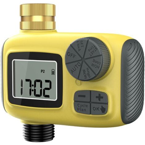 Programmateur Arrosage Automatique, Le Nouveau Minuteur Arrosage Automatique AVCE Écran LCD Bouton Manuel pour Un Réglage Facile Applicable de Arrosage Système pour Pelouse et Jardin (1/5)
