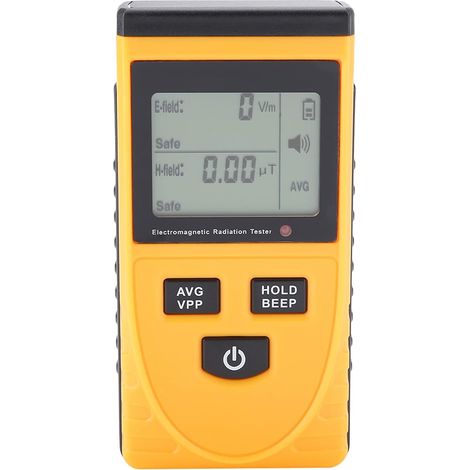Tester di radiazioni, rilevatore di radiazioni elettromagnetiche, tester EMF GM3120, allarme sonoro e luminoso, blocco dati, valutazione delle radiazioni, ampio e chiaro display LCD, dimensioni compat (1/5)