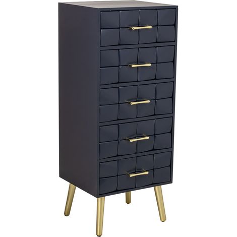 Sinfonier de madera negro 44x38x108h cm
