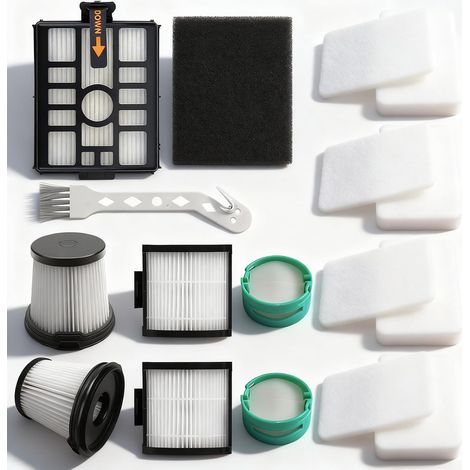 Komplettes IW3612EU Filter für Shark Detect Pro Akku-Staubsauger mit Auto-Empty System IW3612EU IW3612EUT IW3612AMZEU IW3611EU IW3611DE, HEPA Ersatzfilter, Waschbar & Wiederverwendbar, 17-teilig