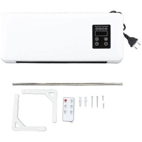 Tonysa – Climatiseur mural 1500W avec télécommande – Chauffage et refroidissement – Installation murale pour salle de bain, chambre, salon – Porte-serviettes intégré (1/4)