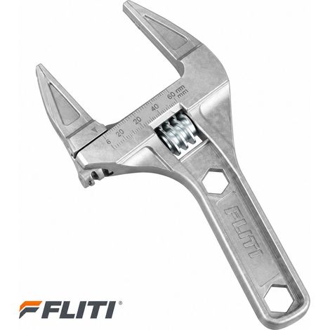 FLITI Clé à molette 6-68mm Poignée courte 90mm Alliage aluminium léger pour espaces restreints (1/5)