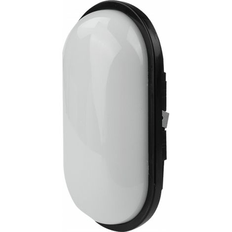 Plafoniera LED ovale 20W 4000K IP65 nera Torton Ecolight (1/4)