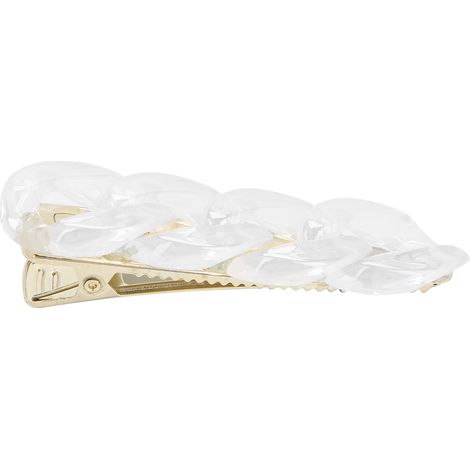 Barrettes Incurvées Transparentes avec Chaîne Décorative pour Femmes et Filles (1/5)