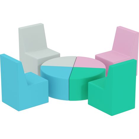 Parcours bébé motorisé 8 pièces modules motorisés avec boîtier EPE PU table chaise longue design multicolore