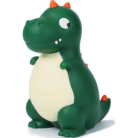 Tirelire Dinosaure Vert Foncé Incassable, Coffre à Monnaie Mignon T-Rex, Première Épargne Enfant, Cadeau Idéal Noël Anniversaire Garçon Fille Déco Maison (1/5)