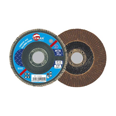 Disco lamellare in corindone 115mm grana 40 leman (1/2)