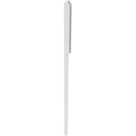 Profilo terminale a F per sopraluce H130 cm Bianco - TEMPA