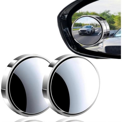 Toter Winkel Spiegel für Auto, LKW, SUV - 360° verstellbar, stoßfest, wasserdicht (2 Stück) (1/5)