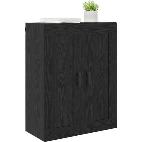 Maison Exclusive - Pensile Rovere Nero 69,5 x 34 x 90 cm Legno multistrato