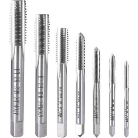 7pcs métrique HSS Gauche tarauds à fileter Main M3-M12 [Toutes Les Tailles]