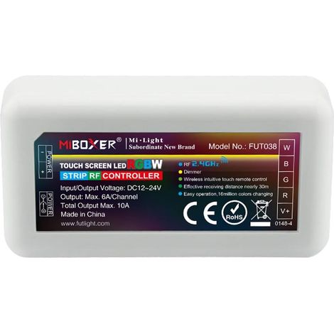 2.4GHz RGBW LED Contrôleur de lampe DC 12-24V, éloignées doivent travailler avec des panneaux muraux, B3/T3 ou ibox pont hub (tout est vendu séparément) (1/5)