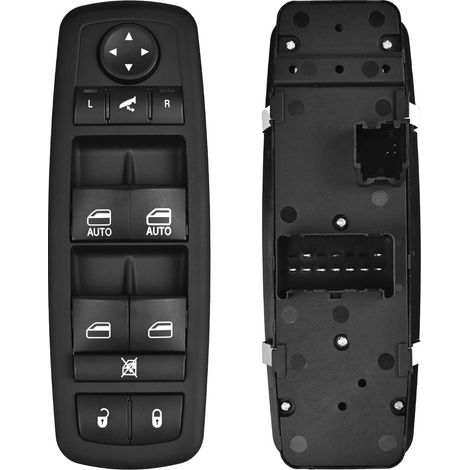Interruptor maestro de ventana eléctrica conductor 9+3 pines. Compatible Dodge Grand Caravan, Ram 1500/2500/3500, Town&Country 2012-2015. Reemplaza 68110867AB y 68110867AA. (1/5)