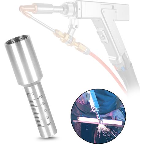 STAHLWERK portaugello FT 70 - Connettore ugello per saldatori laser portatili, tubo di messa a fuoco 12 x 70 mm, tubo connettore ugello, accessori per saldatura laser, pistola per saldatura laser SUP 