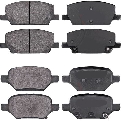 KIT PASTIGLIE FRENO ANTERIORI E POSTERIORI compatibile con PEUGEOT 207 CC (WD) / PASTIGLIE FRENANTI AUTO OEM P 61 068,P 85 020  P 61 100 / SOSTITUZIONE DIRETTA / BASSA POLVERE / SILENZIOSO