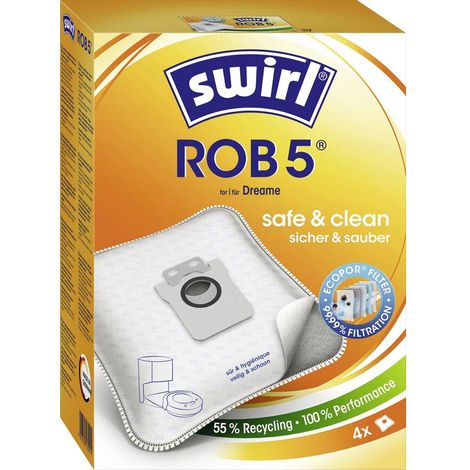 Swirl ROB 5 EcoPor Sacchetto aspirapolvere 4 pz.