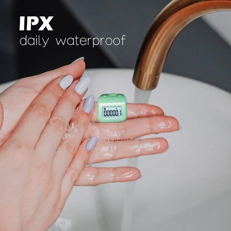Wiederaufladbarer Fingerzähler, wasserdichter Schoßzähler (IPX8), geräuschloser digitaler Rosenkranzzähler mit 6 Kanälen und LED-Beleuchtung zum Beten, Schwimmen und Stricken (ideales Geschenk). (1/2)