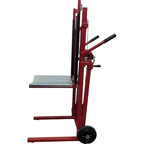 Carrello con piattaforma a bobina - Ruote di gomma - Carico massimo 150kg - 300187-PB