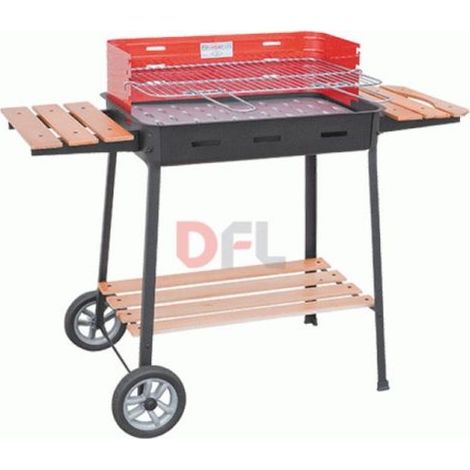 barbecue 860 charbon Exelsior cm 63x43x88 h en acier grill camping