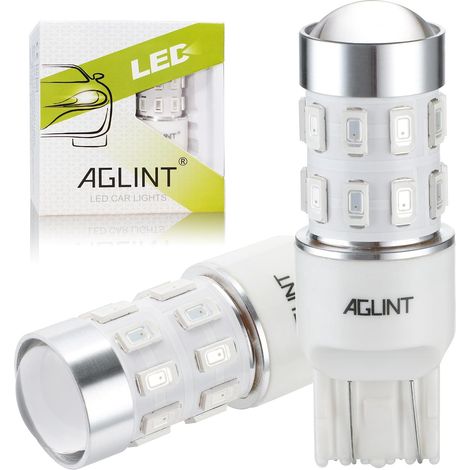 T20 W21W LED Ampoule 12V 24V pour Voiture Feu Frein Arrière Rouge 7440 7443 W21/5W Stop Parking Arrière Freinage Feux 2 Pièces (1/5)