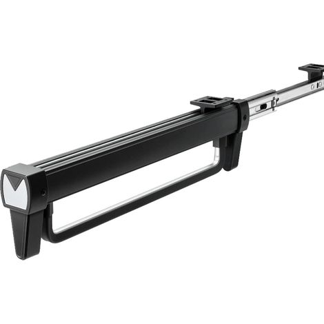 Noir,26cm,Porte Pantalon Coulissant,Penderie Coulissante Idéal pour Les Petits Les Placards et Les Zones de Rangement,Organiser Les VêTements