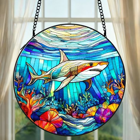 Vitrail animal attrape-soleil 16 cm décoration fenêtre suspension raffinée cadeau grand-mère (1/5)