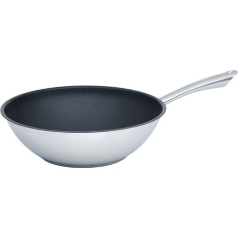 Sartén wok Kelomat Ø28 cm acero inoxidable antiadherente
