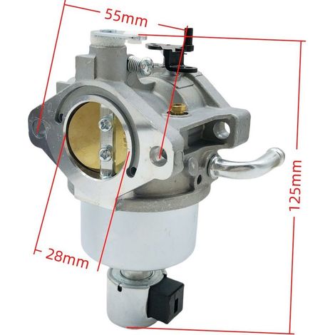 1 carburateur pour moteur thermique, 14 ch à 18 ch, compatible références 594605 792768 594601 591736 808-039, tondeuse autoportée (1/5)