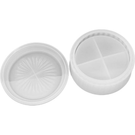 Moules ronds empilables pour pots, moule de coulée époxy pour boîtes à bibelots DIY - fg (1/5)