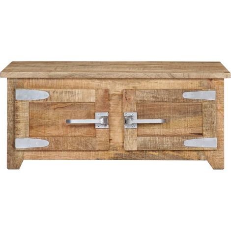 Maison Exclusive - Couchtisch 70x70x30 cm Massivholz Mango (1/5)