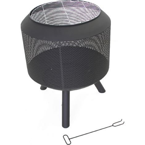 SenS-Line Drum Pot Feuerkorb - Schwarz (1/3)