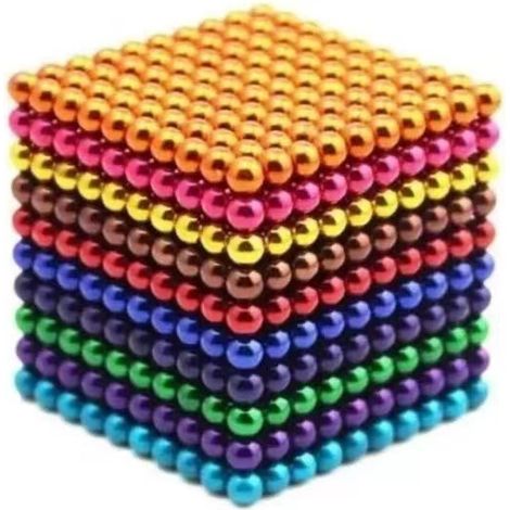 Set da 1000 pezzi di biglie magnetiche da 3 mm, cubo magnetico magico, giocattolo