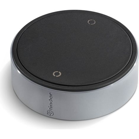 Bouton poussoir BEYON 2 canaux YESLY noir pose libre Bluetooth FINDER 1Y13B12PAS