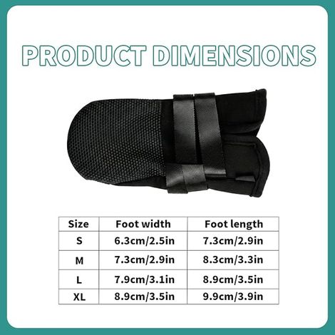 Chaussette Chien Protection Plaie, S/M/L/XL, Antidérapantes et Imperméables, Chaussons Chaussures Chien Sangles, Botte Chiot Petits Moyens Blessures, Randonnée Intérieur (1/3)