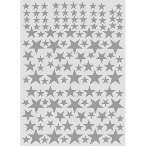 150 piezas de adhesivos de pared removibles de vinilo PVC para decoración del hogar y sala de estar, color gris-Crezuo