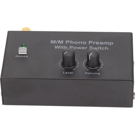Préamplificateur Phono Haute Fidélité PP500P, Réduction du Bruit, Alimentation 12V DC, Compatible Platines Vinyle et Adaptateur International (1/5)