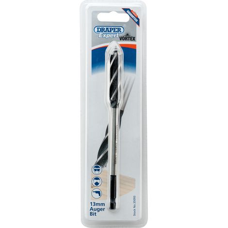 Draper 4-Fluted Auger Bit Set, 13mm Diameter x 165mm Length (Model 35093) (1/5)