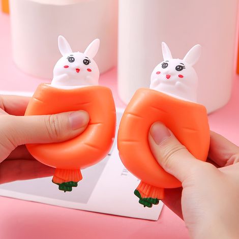 Lapin carotte à presser - soulage le stress. (1/3)